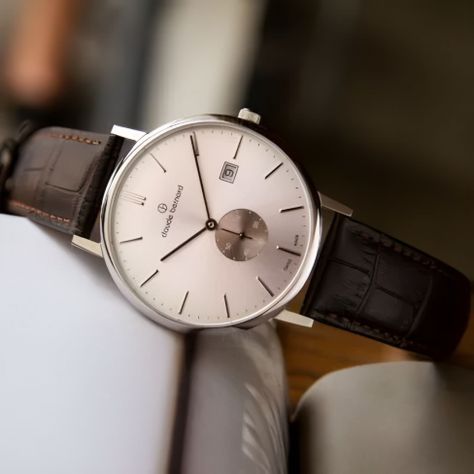 Reloj Claude Bernard Slim Line Cuero  Hombre-3
