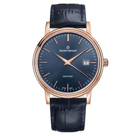 Reloj Claude Bernard Classic Azul Hombre -0