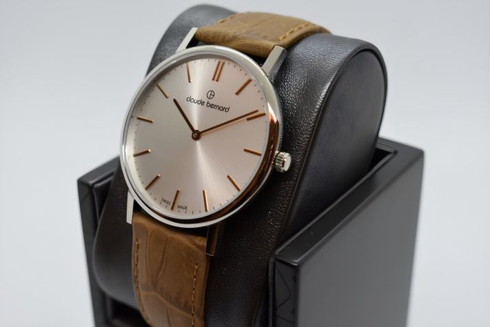 Reloj Claude Bernard Slim Line Hombre Camel-1