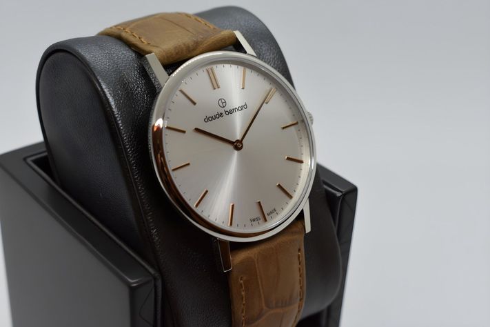 Reloj Claude Bernard Slim Line Hombre Camel-2