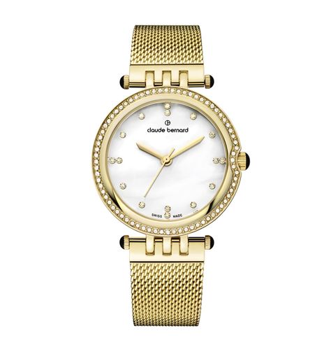 Reloj Claude Bernard Dress Code Mujer Dorado -0