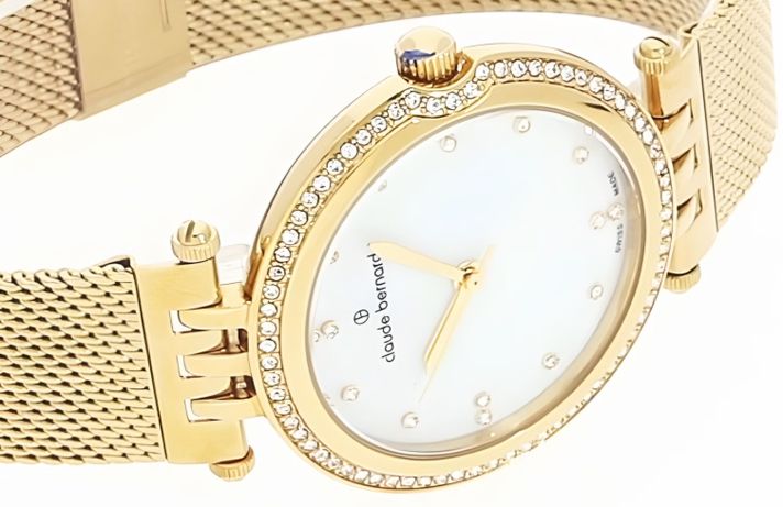 Reloj Claude Bernard Dress Code Mujer Dorado -1