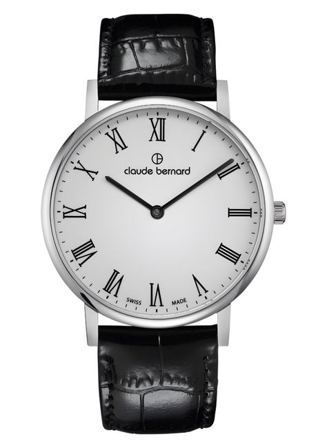 Reloj Claude Bernard Slim Line Roman Numeral Hombre -0