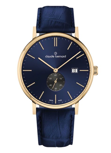 Reloj Claude Bernard Classic Slim Line Blue Hombre-0