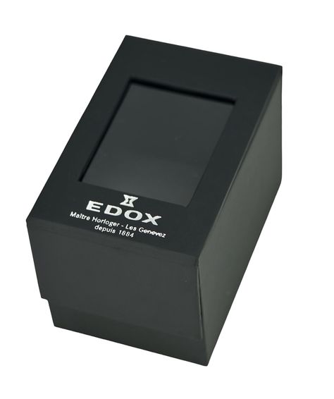 Reloj Edox Classic Acero Pulido Esfera Azul Mujer-5