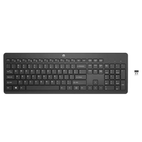 HP 230 Full-size Wireless Keyboard, Black- Reacondicionado-0