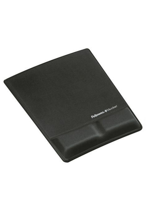 Mouse Pad Reposa / Apoya Muñecas Negro Hilado-0