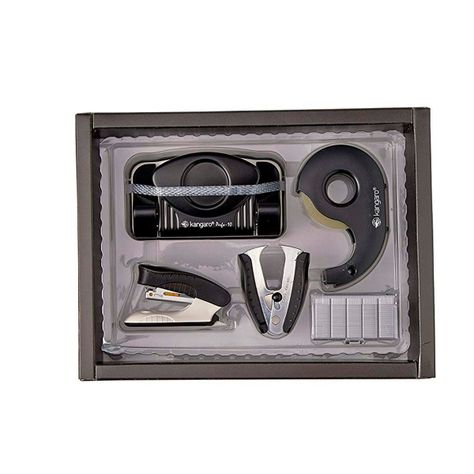 Set Perforadora + Corchetera + Disp de Cinta T10M Negro-0