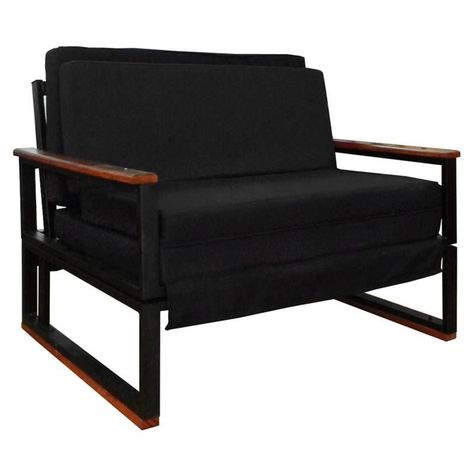 Futon Metalico Folk   1.0 Plazas 3 Posiciones   -  Negro-0
