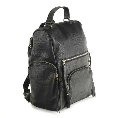Mochila de cuero modelo Marie Negro-1