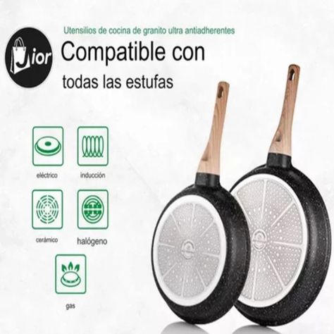 Bateria Cocina 9 Piezas Antiadherente Ceramic Profesional Ollas-1