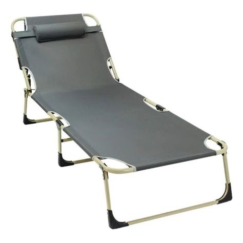 Silla Cama Plegable Portable Para Playa Camping Y Piscina -0