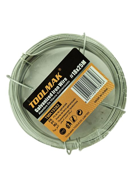 Alambre Galvanizado #18 Rollo 25mts Toolmak-2