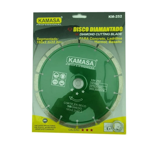 Disco Diamantado 7 180mm Segmentado Concreto Km252-1