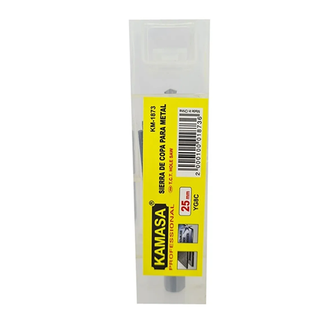 Broca Copa Tct Punta De Carburo Para Metal 25mm Km-1