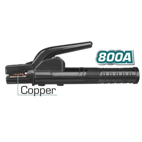 Porta Electrodo Tipo Pinza 800a Para Soldadora Twah8006-1