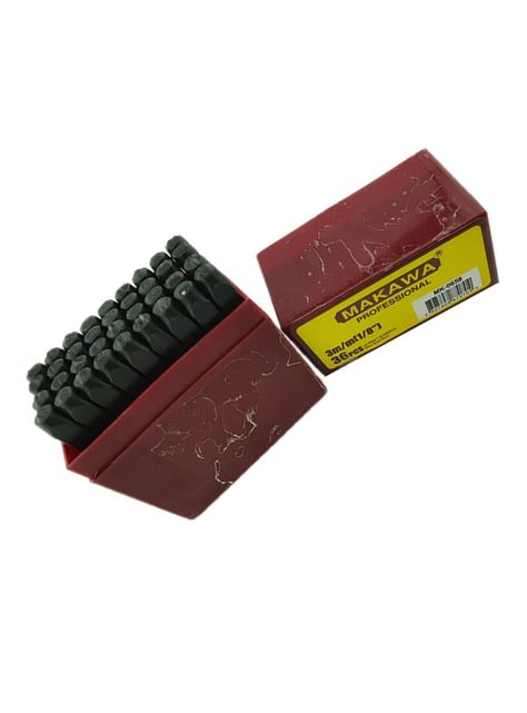 Numeros Y Letras 3mm De Golpe 36 Pcs P/ Metales Mk-1