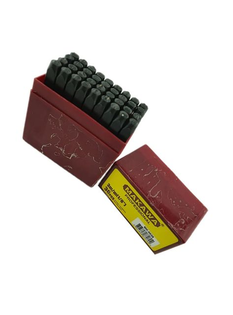 Numeros Y Letras 3mm De Golpe 36 Pcs P/ Metales Mk-2