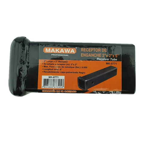 Tubo Receptor De Enganche 2x2x6 Pulgadas Mk0771-3