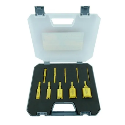 Brocas Copa Ceramica Marmol Vidrio 6-35mm 10 Pcs-0
