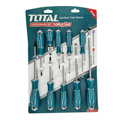 Set De Desatornilladores 10 Piezas Total Tht250610-0