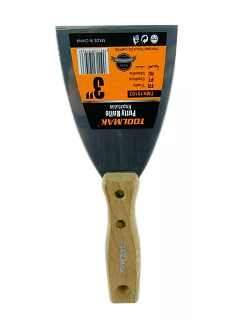 Espatula Recta Mango De Madera 3 Pulgadas Toolmak Tmk19103-0