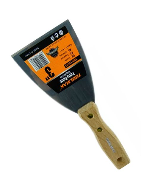 Espatula Recta Mango De Madera 3 Pulgadas Toolmak Tmk19103-1