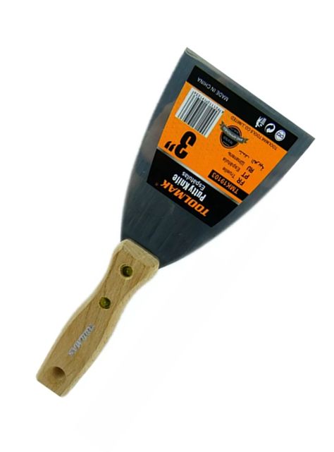 Espatula Recta Mango De Madera 3 Pulgadas Toolmak Tmk19103-2