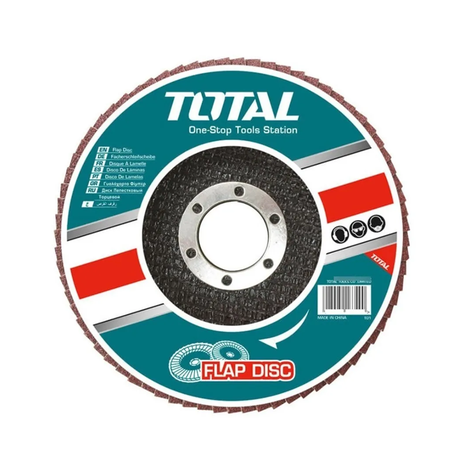 Pack 5 Disco Flap Lija Pulir Traslapado Metal Laminado Total-0