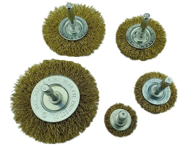 Set Juego De Escobillas Redondas 5 Piezas Toolmak Tmk19436-0