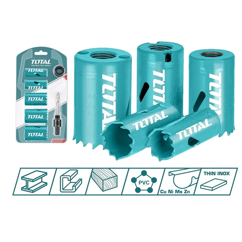Set Juego Sierra Copa Bi-metal 7 Piezas Total-1