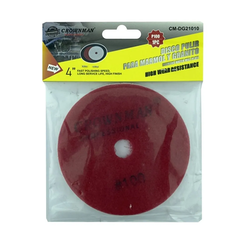 Disco Lija Para Pulir Marmol Granito 4 Pulgadas G: 100 Crownman-0