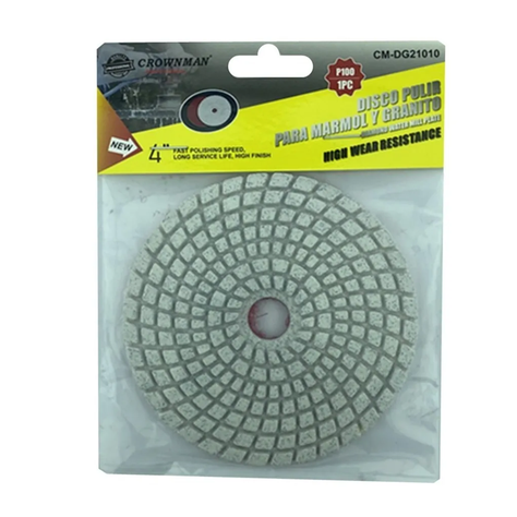 Disco Lija Para Pulir Marmol Granito 4 Pulgadas G: 100 Crownman-1