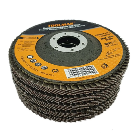 Pack 5 Disco Lijas Pulir Traslapado Laminados Madera Toolmak-0