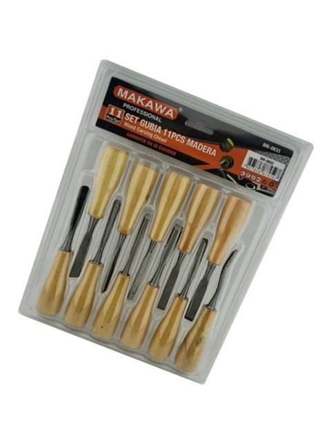 Cinceles Para Tallar Madera Gubia 11 Piezas Mk0833-2