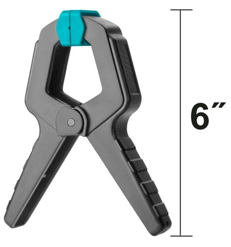 Pinza Abrazadera Con Resorte 6 Pulgadas P/ Carpinteria Total-1