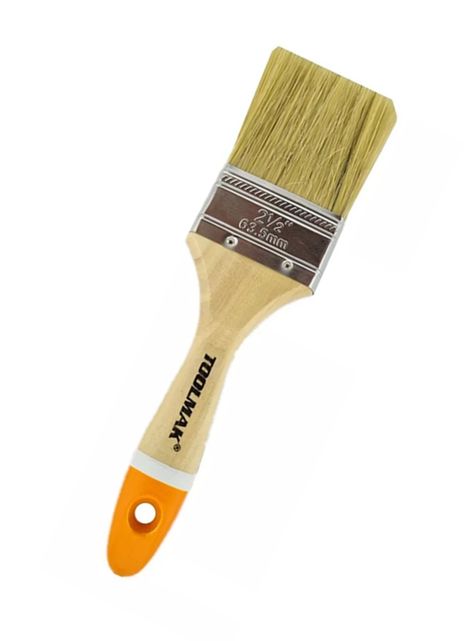 Brocha P/ Pintar 2.5 Pulg 63mm Mango Madera Toolmak Tmk19291-2