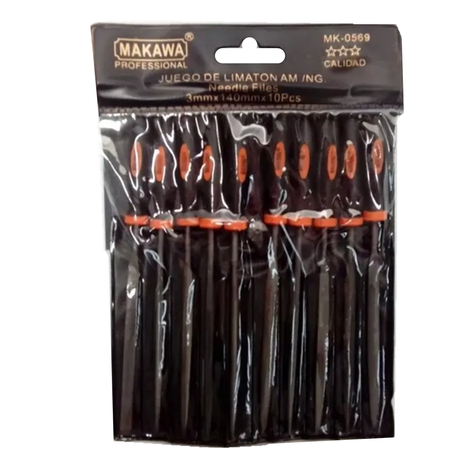 Set De Mini Limas 10 Piezas 3mm X 140mm Mk0569-0