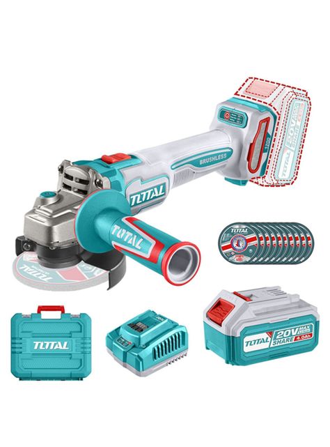Galletera Esmeril Angular 4 1/2 115mm 20v Total Tagli2211531-0