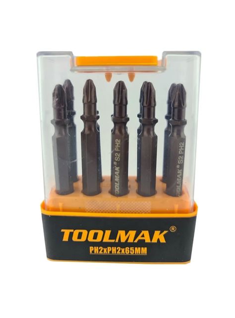 Puntas Phillips Ph2 Doble Magnetico 10pcs Tmk19710-0