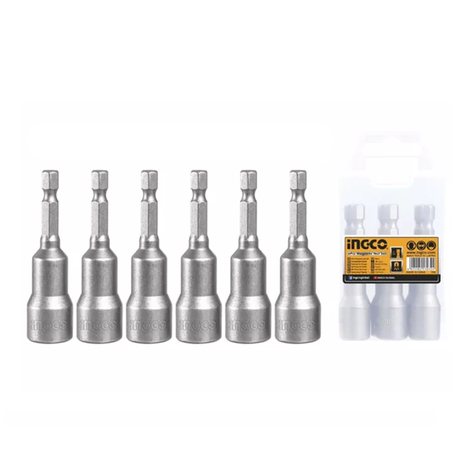 Adaptadores P/ Taladro Punta Magnetica 6 Pcs Ingco-0
