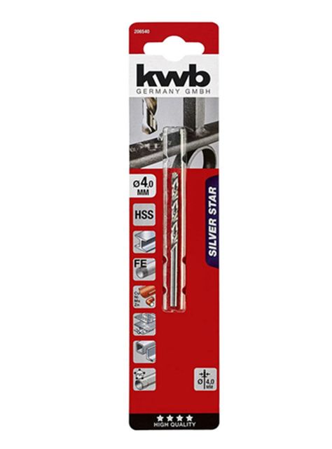 Broca Para Metal Hss 4mm Kwb 206540-1