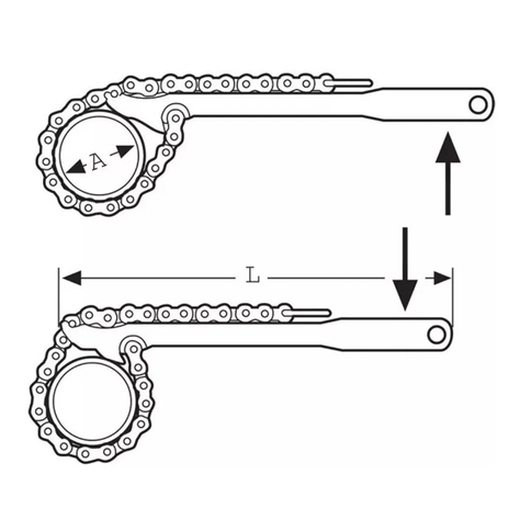 Llave P/ Tubo Tipo Cadena Saca Filtro 12 PulG Uyus-2