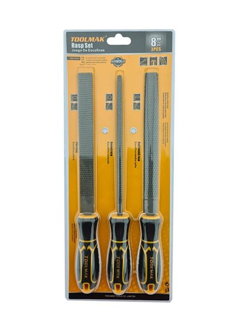 Limas Escofinas P/ Madera 8 Pulgada 3 Pcs Tmk19476-0