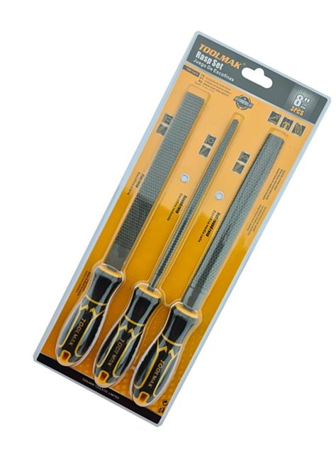 Limas Escofinas P/ Madera 8 Pulgada 3 Pcs Tmk19476-2