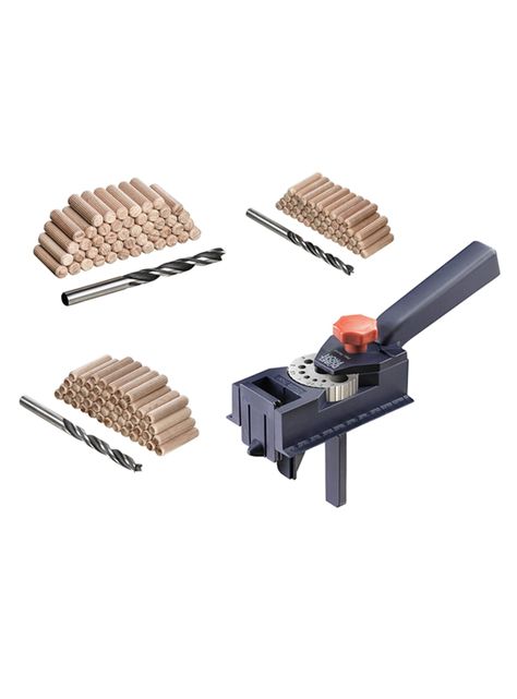 Set Guia Plantilla P/ Tarugos Madera Carpintería + Acc Kwb-1