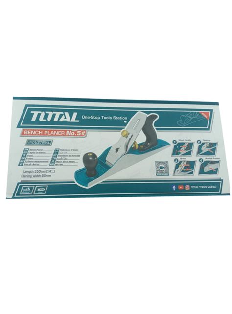 Cepillo Carpintero Manual N° 5 Para Madera Total Thtp0205-1