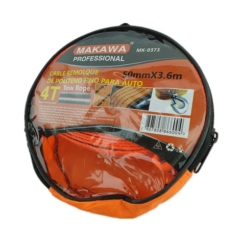 Cable Remolque Auto 4 Toneladas 50mm X 3.6m Mk0373-1