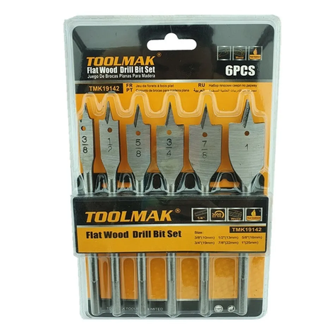 Set De Mecha Madera Para Taladro 6 Piezas Tmk19142-0