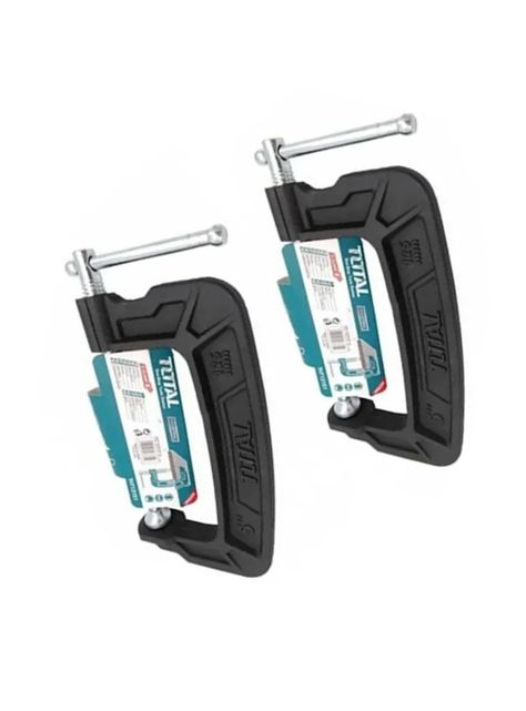 Pack 2 Prensa Tipo C 5 Pulgadas (125mm) Total-1